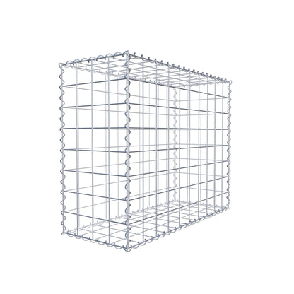Gabion 100 cm x 80 cm x 40 cm (L x H x D), maskstorlek 10 cm x 10 cm, spiral