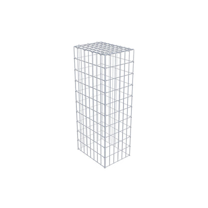 Typ 3 påbyggnadsgabion 100 cm x 40 cm x 30 cm (L x H x D), maskstorlek 5 cm x 10 cm, C-ring
