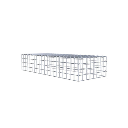 Mounted gabion type 4 100 cm x 20 cm x 40 cm (L x H x D), mesh size 5 cm x 5 cm, C-ring