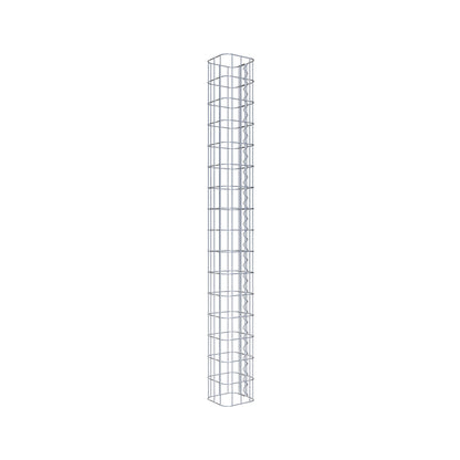 Gabionpelare fyrkant 17 cm x 17 cm, 160 cm hög, MW 5 cm x 10 cm