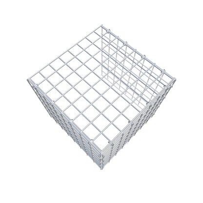 Mounted gabion type 4 40 cm x 40 cm x 40 cm (L x H x D), mesh size 5 cm x 5 cm, C-ring