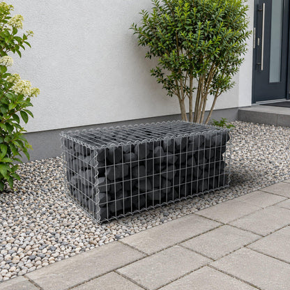 Gabion 100 cm x 40 cm x 50 cm (L x H x D), mesh size 5 cm x 10 cm, spiral