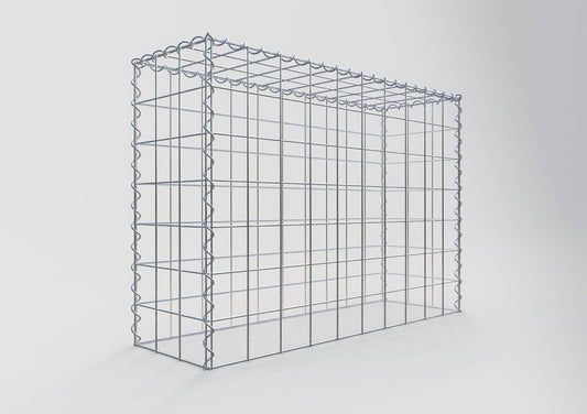 Opvokset gabion type 3 100 cm x 70 cm x 30 cm (L x H x D), maskestørrelse 10 cm x 10 cm, spiral
