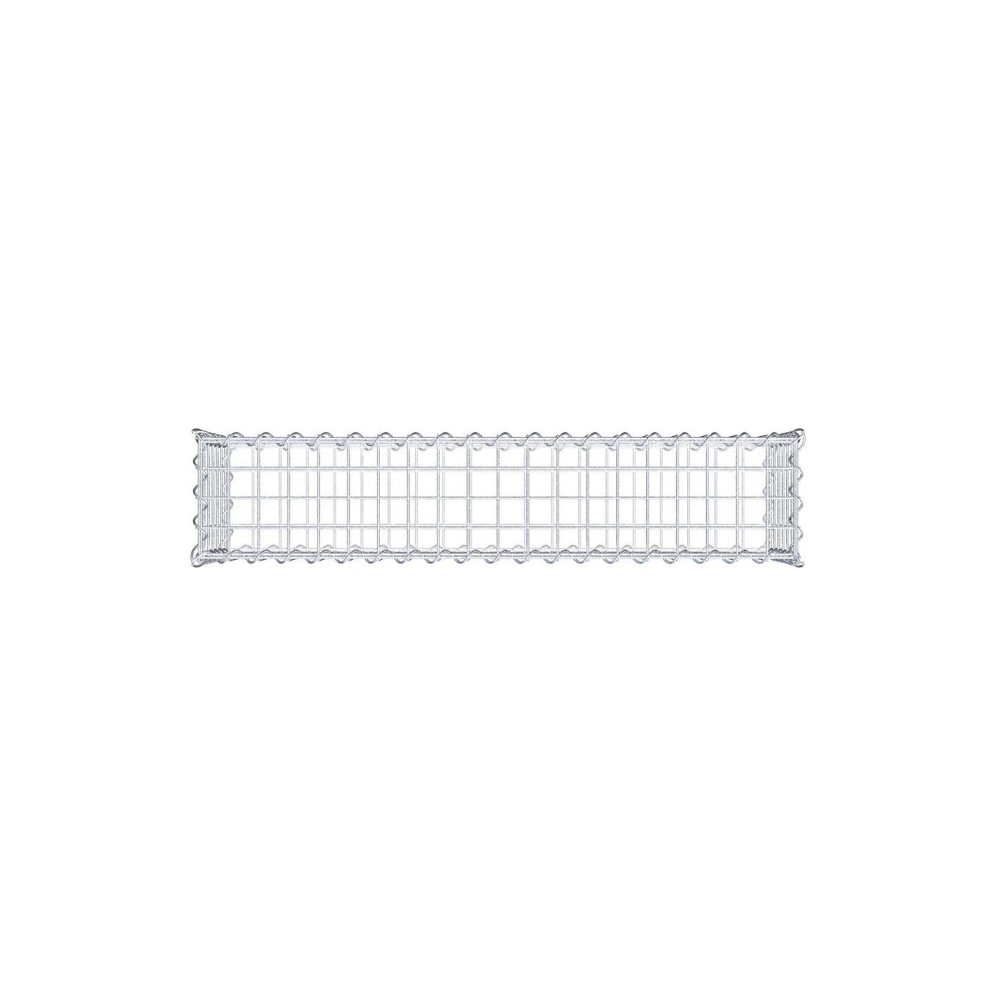 Gabbione 100 cm x 30 cm x 20 cm (L x H x P), maglia 5 cm x 5 cm, spirale