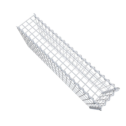 Extra gabion typ 4 100 cm x 40 cm x 20 cm (L x H x D), maskstorlek 5 cm x 10 cm, spiral