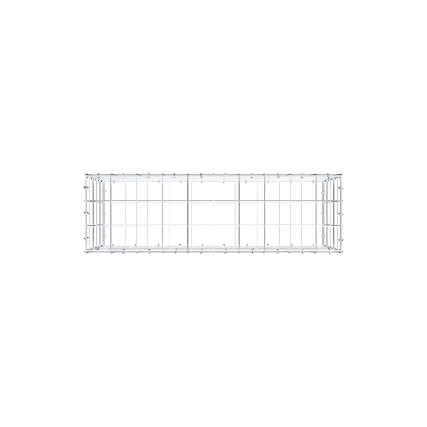 Gabion 100 cm x 50 cm x 30 cm (L x H x D), maskstorlek 10 cm x 10 cm, C-ring