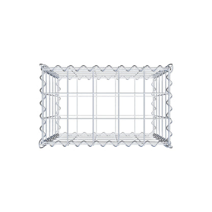 Gabion 50 cm x 50 cm x 30 cm (L x H x P), mailles 10 cm x 10 cm, spirale