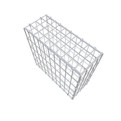 Gabion 50 cm x 50 cm x 20 cm (L x H x D), maskestørrelse 5 cm x 10 cm, C-ring