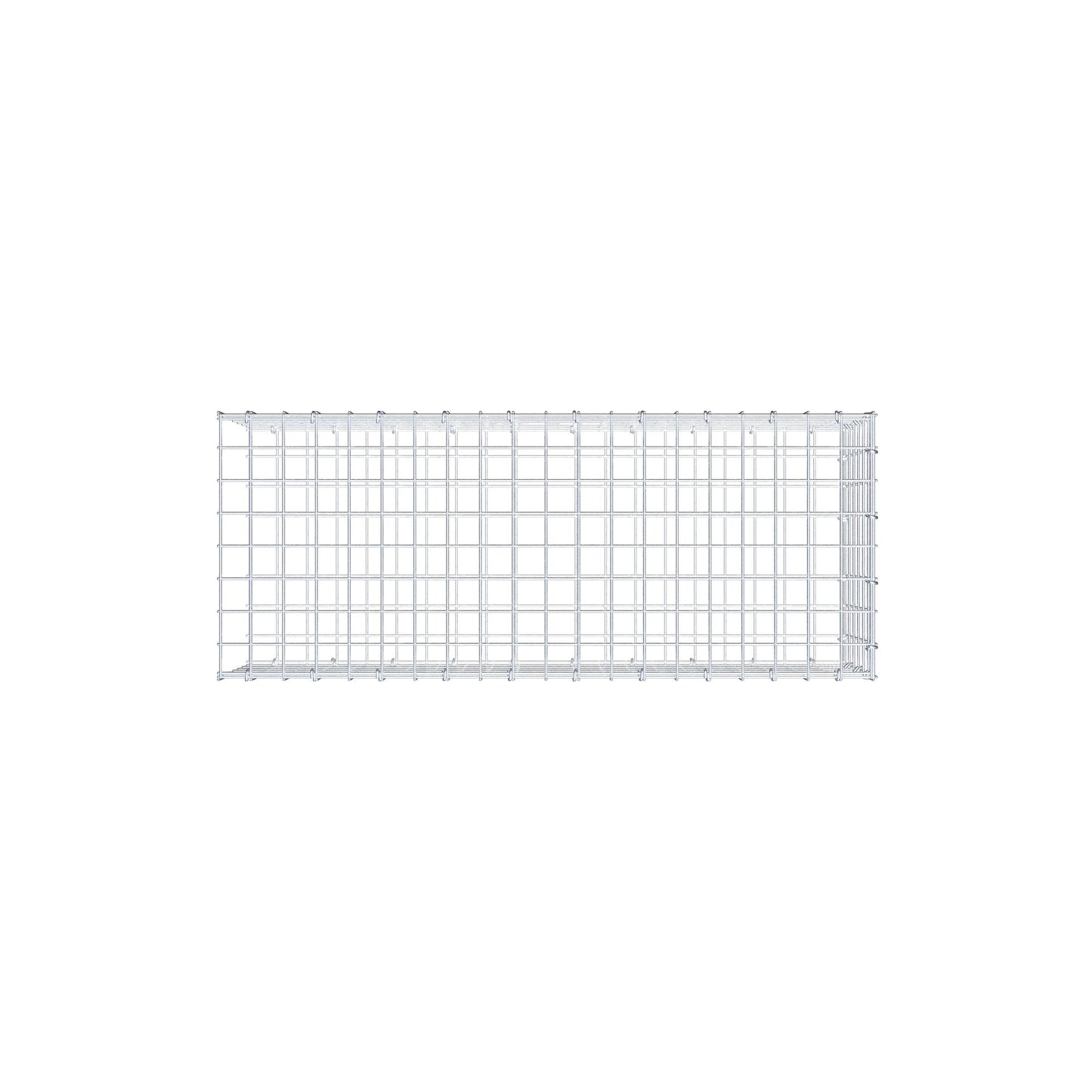 Fourche rapportée type 2 100 cm x 30 cm x 40 cm (L x H x P), mailles 5 cm x 5 cm, anneau C