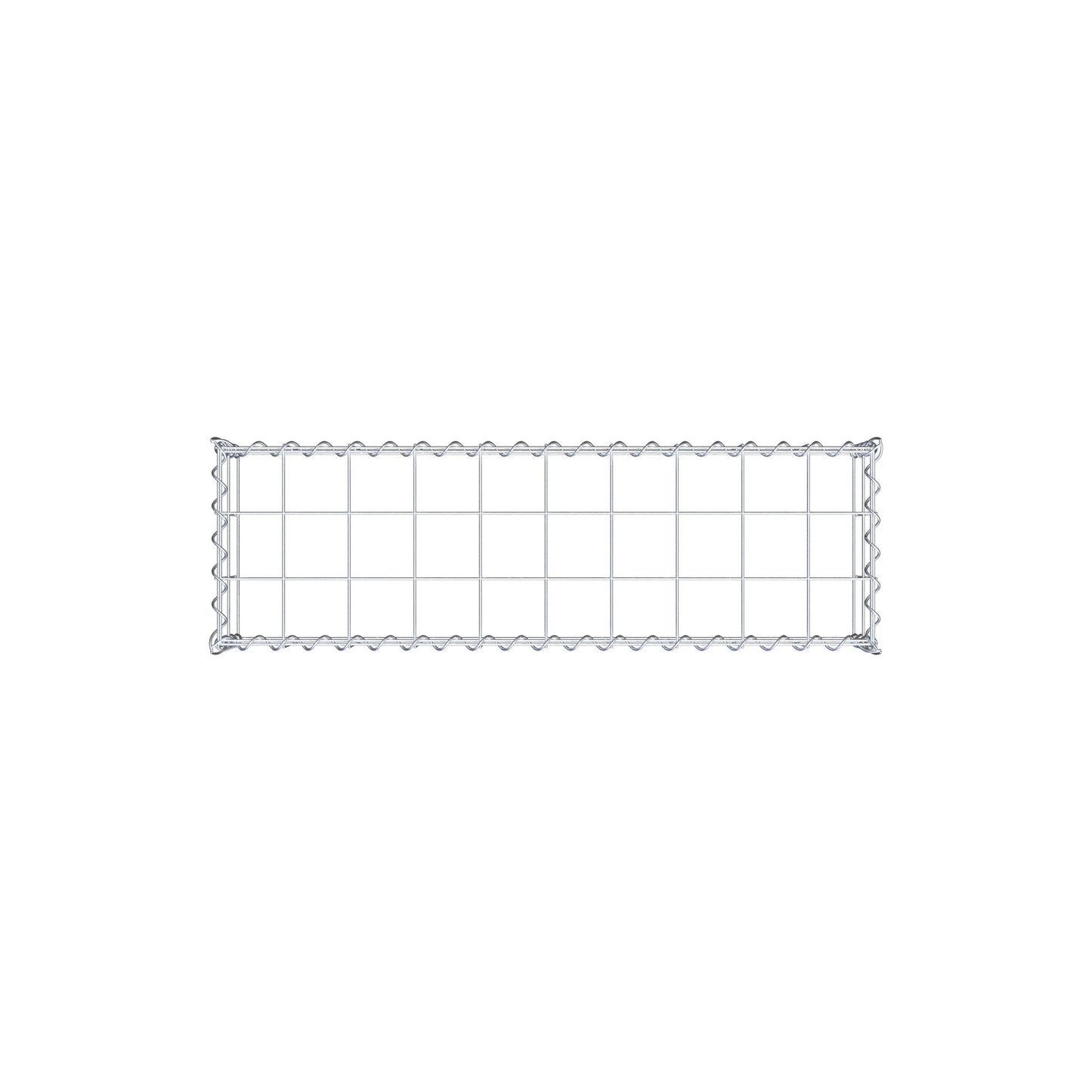 Grown-on gabion type 3 100 cm x 20 cm x 30 cm (L x H x D), mesh size 10 cm x 10 cm, spiral