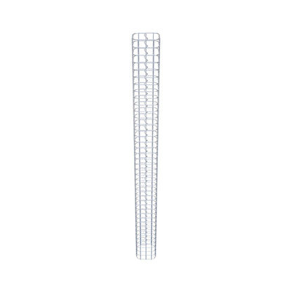 Coluna de gabião quadrada 17 cm x 17 cm, 200 cm de altura, PM 5 cm x 5 cm