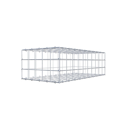 Gabion 100 cm x 30 cm x 50 cm (L x H x D), maskstorlek 10 cm x 10 cm, C-ring