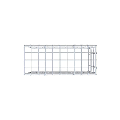 Anbaugabione Typ 4 50 cm x 40 cm x 20 cm (L x H x T), Maschenweite 5 cm x 10 cm, C-Ring