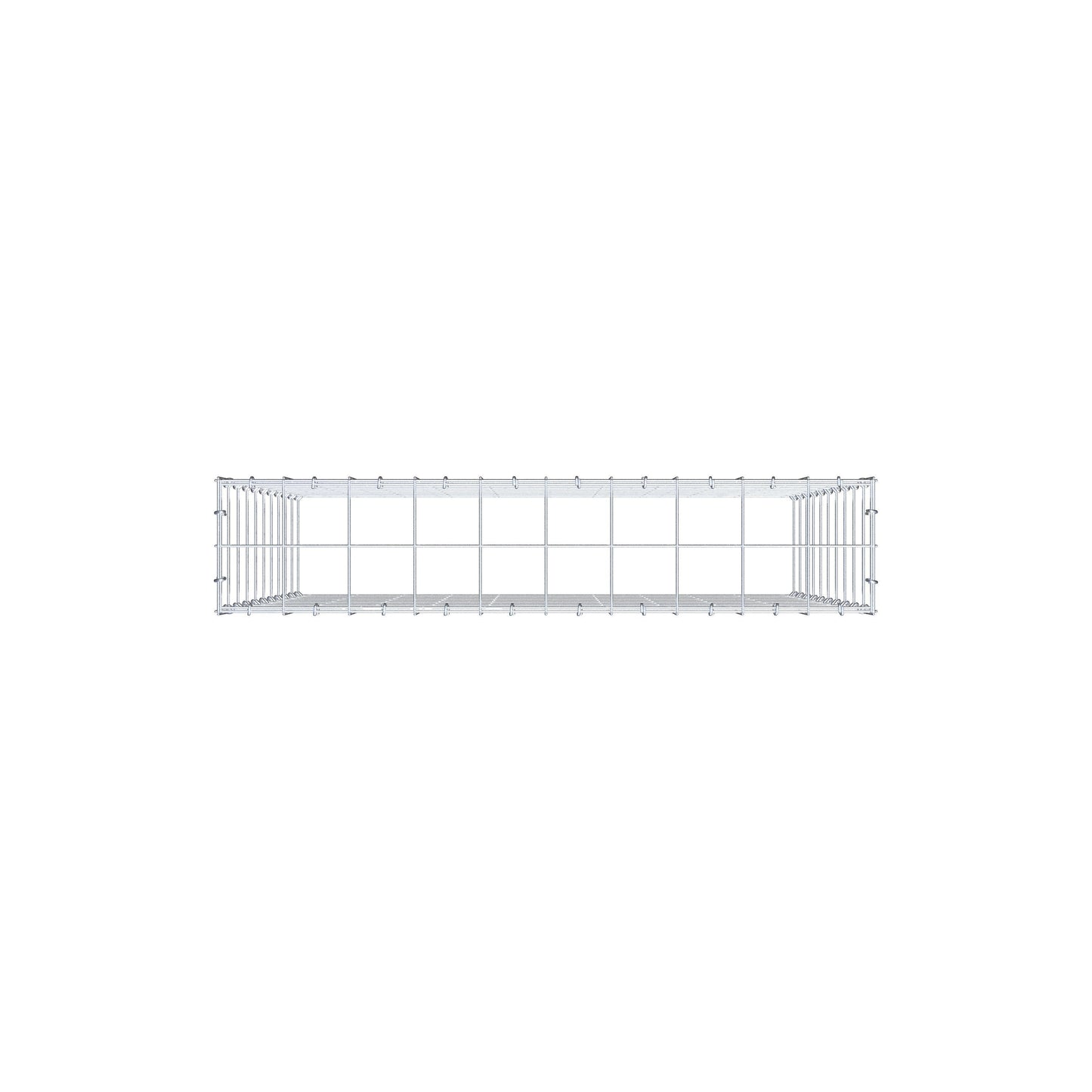 Type 3 oplegkorf 100 cm x 100 cm x 20 cm (L x H x D), maaswijdte 10 cm x 10 cm, C-ring