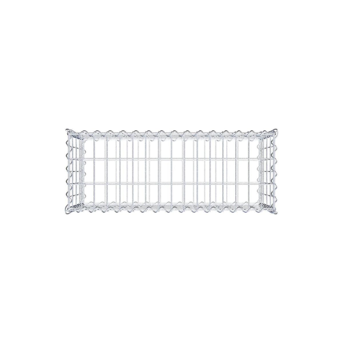 Gabione 80 cm x 40 cm x 30 cm (L x H x T), Maschenweite 5 cm x 10 cm, Spirale