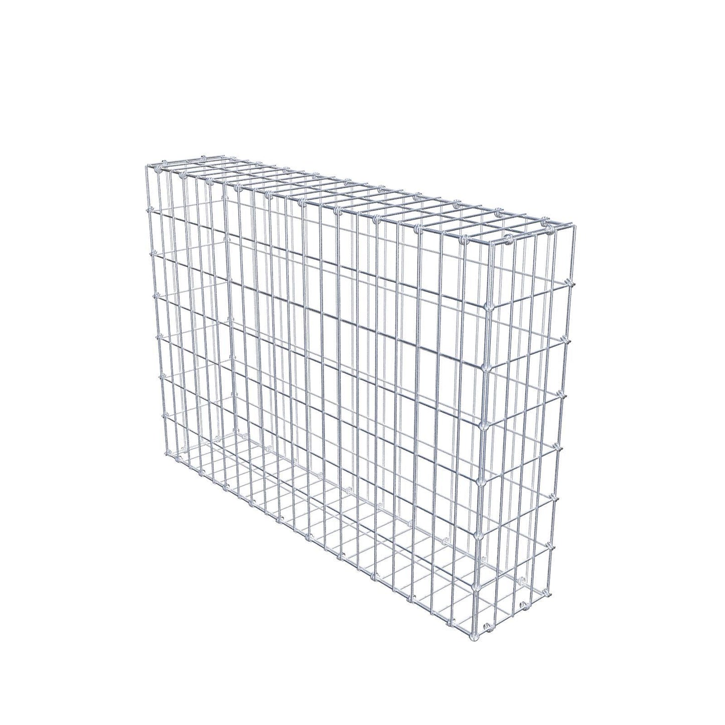 Gabion 100 cm x 70 cm x 20 cm (L x H x D), maskstorlek 5 x 10 cm, spiralring