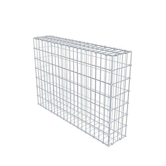Gabione 100 cm x 70 cm x 20 cm (L x H x T), Maschenweite 5 x 10 cm, Spiralring