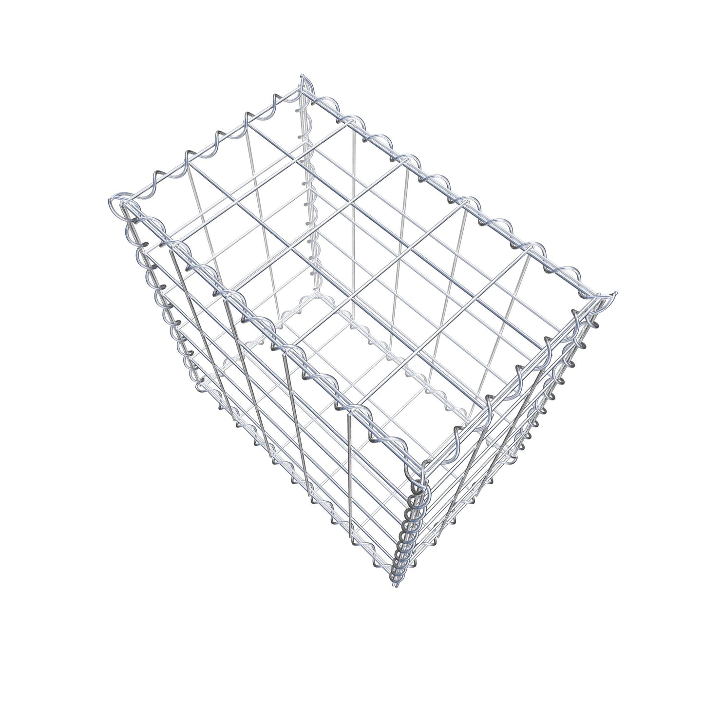 Gabion 50 cm x 50 cm x 30 cm (L x H x P), mailles 10 cm x 10 cm, spirale