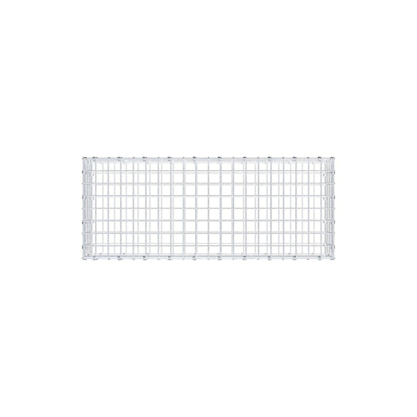 Gabbione 100 cm x 20 cm x 40 cm (L x H x P), maglia 5 x 5 cm, anello a spirale