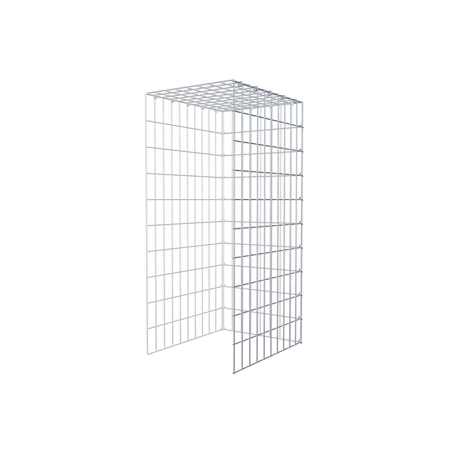 Fourche rapportée type 4 100 cm x 50 cm x 40 cm (L x H x P), mailles 5 cm x 10 cm, anneau C