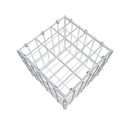 Gabion 30 cm x 30 cm x 30 cm (L x H x D), maskstorlek 5 x 10 cm, spiralring