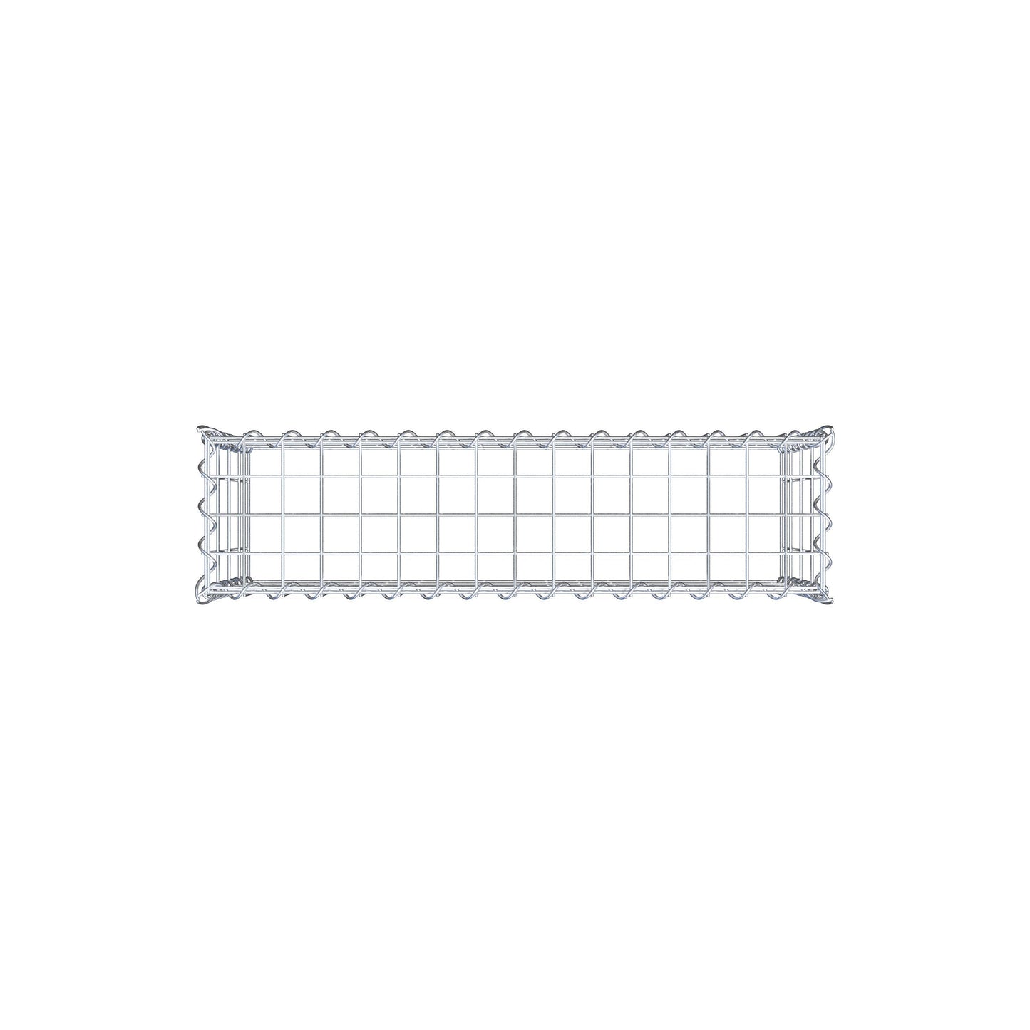 Opvokset gabion type 3 80 cm x 40 cm x 20 cm (L x H x D), maskestørrelse 5 cm x 10 cm, spiral
