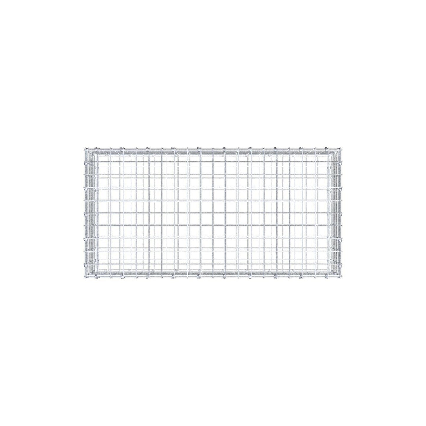 Gabião 100 cm x 30 cm x 50 cm (C x A x P), malhagem 5 x 5 cm, anel espiral