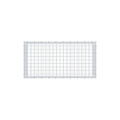 Gabião 100 cm x 30 cm x 50 cm (C x A x P), malhagem 5 x 5 cm, anel espiral
