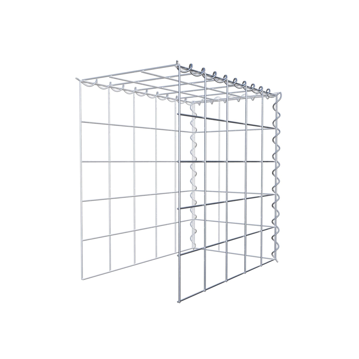 Extra gabion typ 4 50 cm x 50 cm x 30 cm (L x H x D), maskstorlek 10 cm x 10 cm, spiral