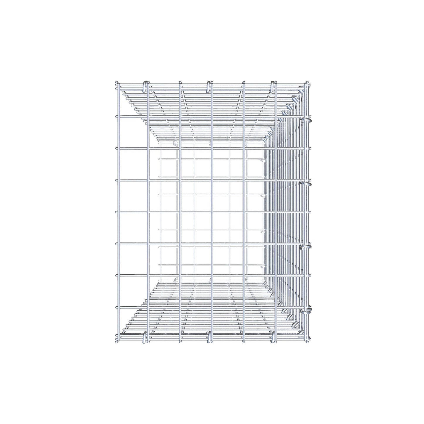 Fourche rapportée type 2 100 cm x 30 cm x 40 cm (L x H x P), mailles 5 cm x 5 cm, anneau C