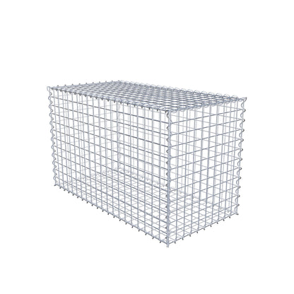 Gabião 100 cm x 60 cm x 50 cm (C x A x P), malhagem 5 cm x 5 cm, espiral