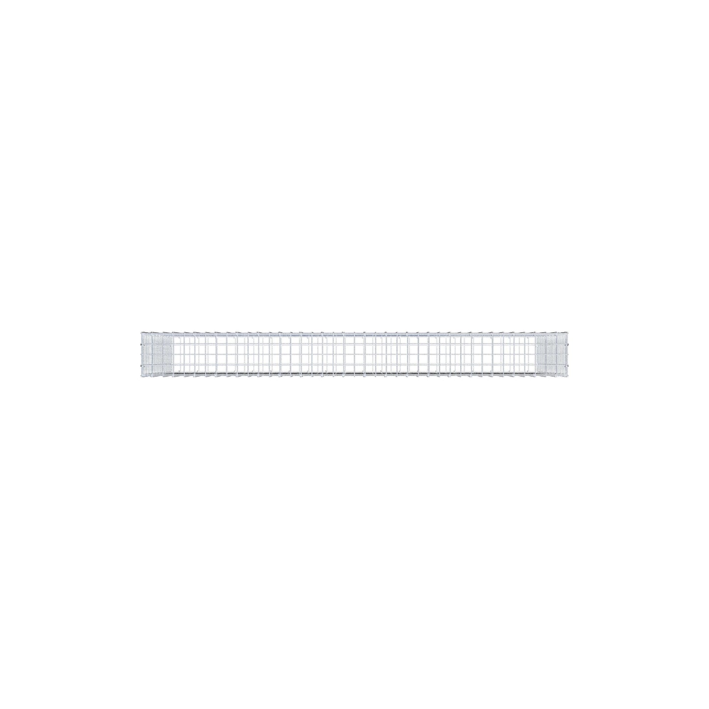 Gabbione 200 cm x 100 cm x 20 cm (L x H x P), maglia 5 cm x 5 cm, anello a C