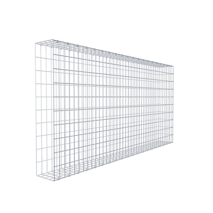 Monteret gabion type 2 200 cm x 100 cm x 20 cm, maskestørrelse 5 cm x 10 cm, C-ring