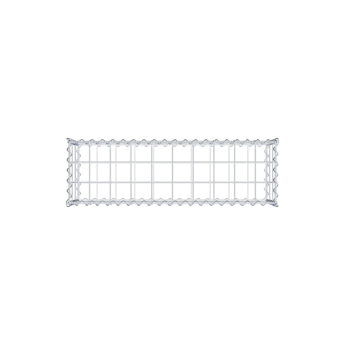 Gabion 100 cm x 30 cm x 30 cm (L x H x D), maskestørrelse 10 cm x 10 cm, spiral