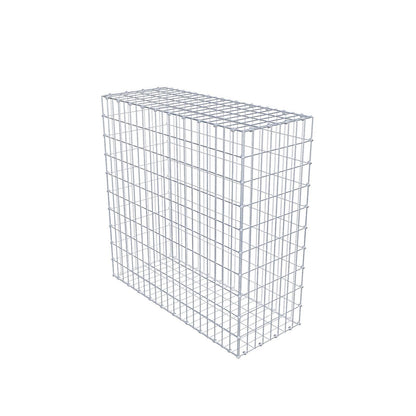 Gabbione 100 cm x 100 cm x 40 cm (L x H x P), maglia 5 x 10 cm, anello a spirale