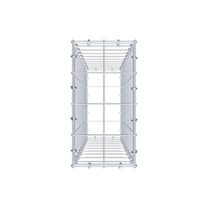 Gabione 100 cm x 20 cm x 40 cm (L x H x T), Maschenweite 10 cm x 10 cm, C-Ring