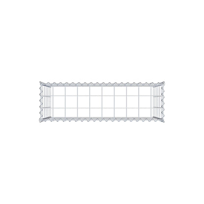 Påväxt gabion typ 3 100 cm x 60 cm x 30 cm (L x H x D), maskstorlek 10 cm x 10 cm, spiral
