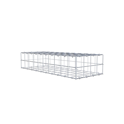 Gabione 100 cm x 20 cm x 40 cm (L x H x T), Maschenweite 10 cm x 10 cm, C-Ring