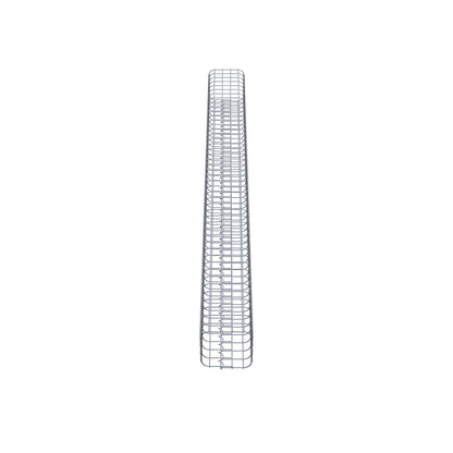 Gabionpelare vinklad 22 cm x 22 cm, 230 cm höjd, MW 5 cm x 5 cm