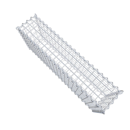 Gabion 100 cm x 40 cm x 20 cm (L x H x P), mailles 5 cm x 5 cm, spirale