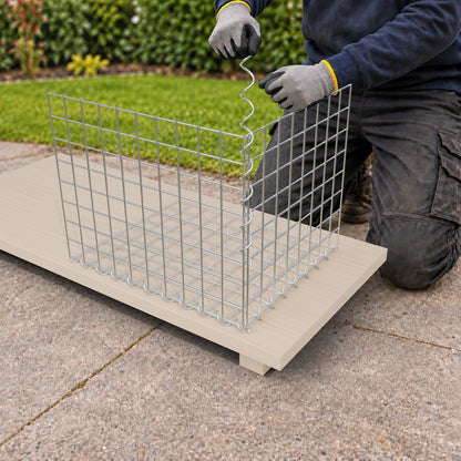 Gabion 50 cm x 40 cm x 40 cm (L x H x D), maskstorlek 5 cm x 5 cm, spiral