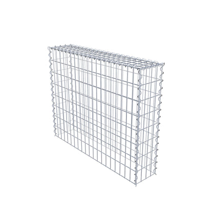 Opvokset gabion type 3 100 cm x 80 cm x 20 cm (L x H x D), maskestørrelse 5 cm x 10 cm, spiral