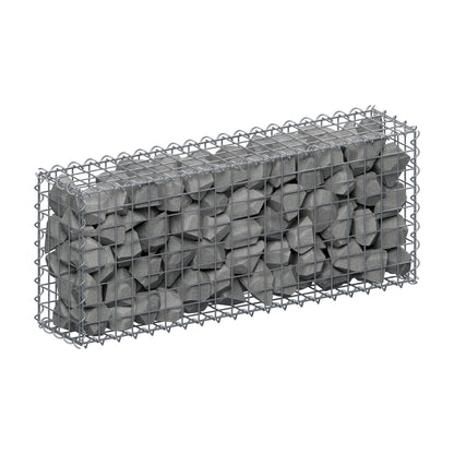 Gabion 100 cm x 40 cm x 20 cm (L x H x D), mesh size 5 cm x 5 cm, spiral