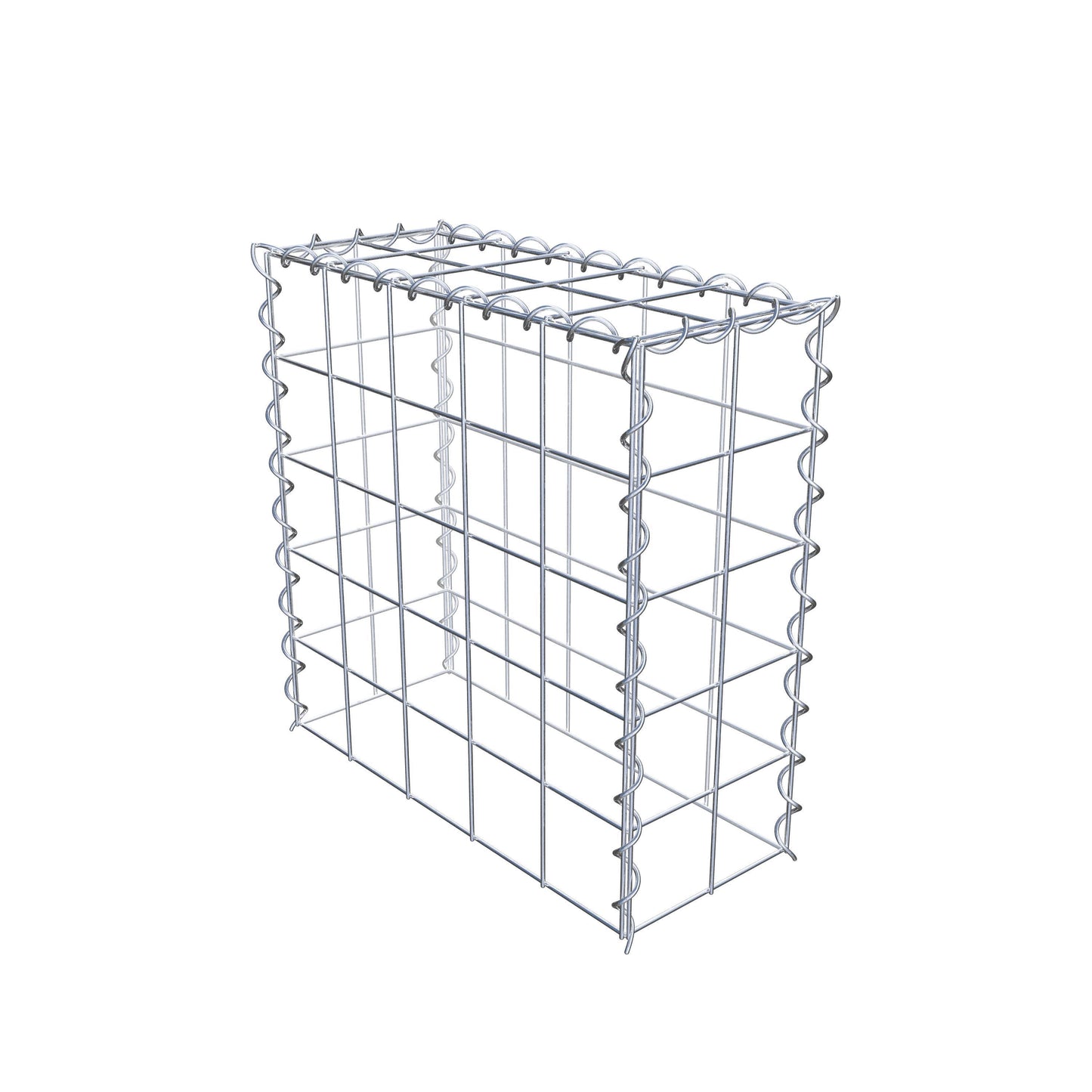 Extra gabion typ 3 50 cm x 50 cm x 20 cm (L x H x D), maskstorlek 10 cm x 10 cm, spiral