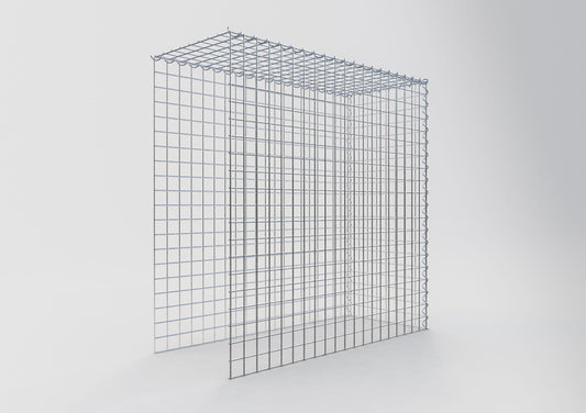 Anbaugabione Typ 4 100 cm x 100 cm x 40 cm (L x H x T), Maschenweite 5 cm x 5 cm, Spirale
