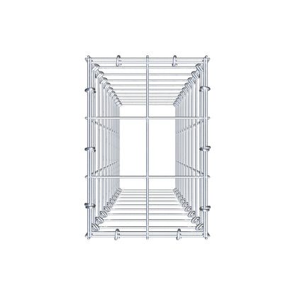 Gabião Tipo 3 100 cm x 20 cm x 30 cm (C x A x P), malhagem 10 cm x 10 cm, anel C