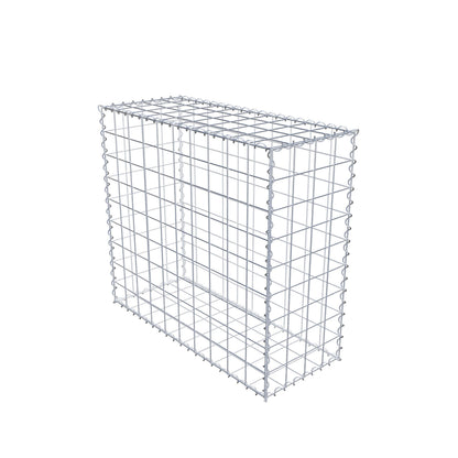 Gabione 100 cm x 90 cm x 40 cm (L x H x T), Maschenweite 10 cm x 10 cm, Spirale
