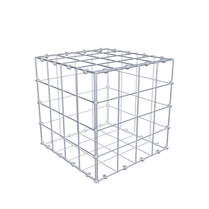 Gabion 40 cm x 40 cm x 40 cm (L x H x D), mesh size 10 x 10 cm, spiral ring