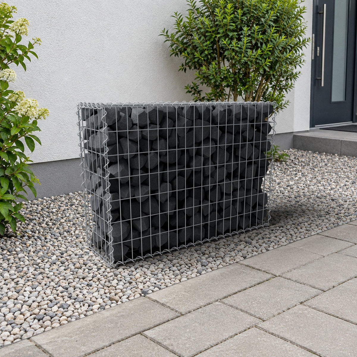 Gabião 100 cm x 70 cm x 30 cm (C x A x P), malhagem 5 cm x 10 cm, espiral