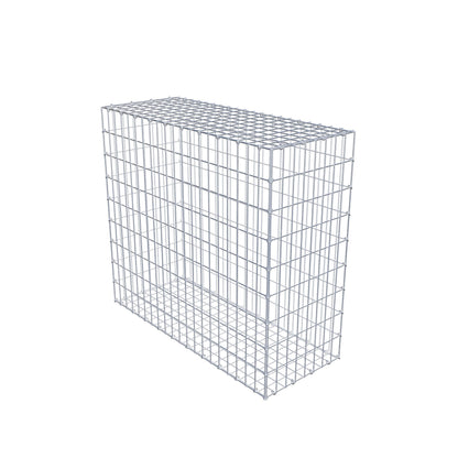 Gabion 100 cm x 90 cm x 40 cm (L x H x P), mailles 5 cm x 10 cm, anneau en C